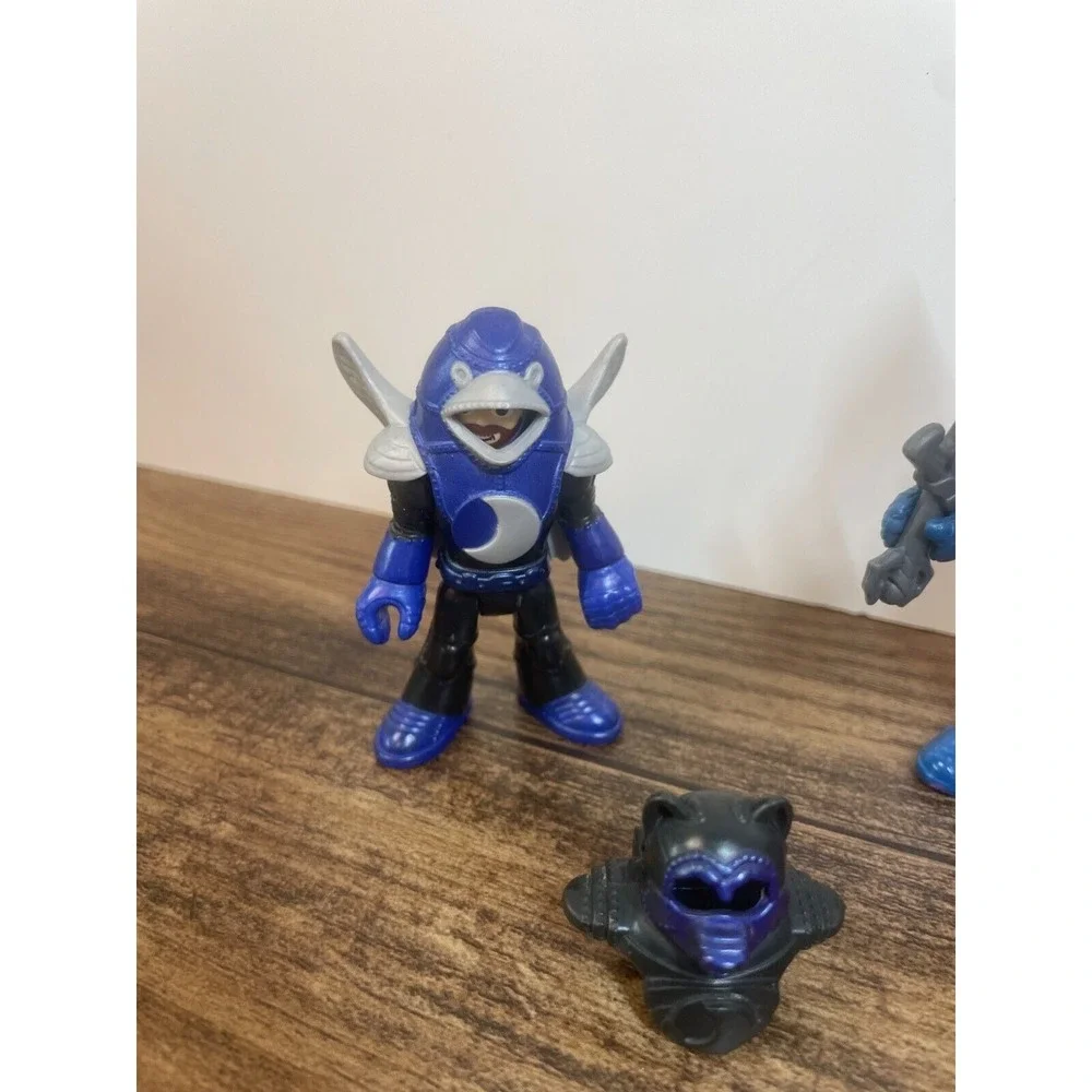 Lot of 3 Imaginext Knight Figures Armor Masks Shield Sword Moon